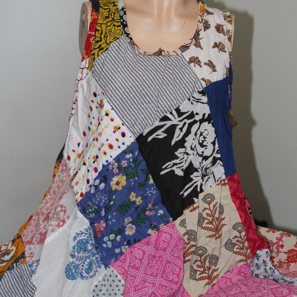 Patchwork cotton dress - Picture 3 of 4